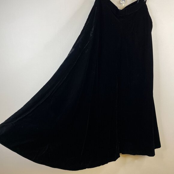 Ralph Lauren Vintage Womens Old Money Velvet Maxi Full Skirt 8 Circle Hong Kong - Picture 1 of 9